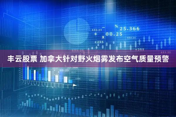 丰云股票 加拿大针对野火烟雾发布空气质量预警
