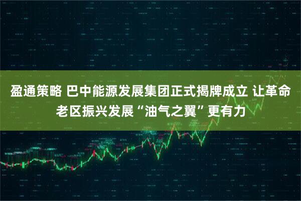 盈通策略 巴中能源发展集团正式揭牌成立 让革命老区振兴发展“油气之翼”更有力