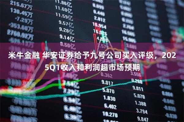 米牛金融 华安证券给予九号公司买入评级，2025Q1收入和利润超市场预期